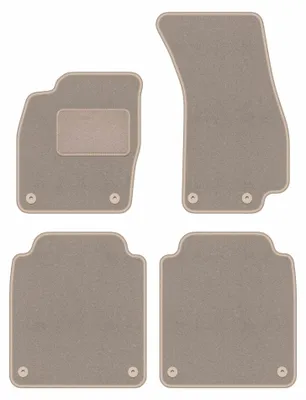 Productafbeelding van Velours automatten voor Audi A8 D5 2017-2022 – 4-delig, beige, op maat – Wielganizator LUX