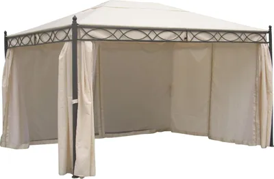 Produktbild von DEGAMO Ersatzdach Pavillondach Dachplane für Pavillon Rivoli 3x4 Meter, Farbe ecru, Polyester mit Beschichtung wasserdicht