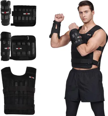 Produktbild von Famanu Gewichtsweste Set mit verstellbaren Arm- und Beinweights - 20,4 kg