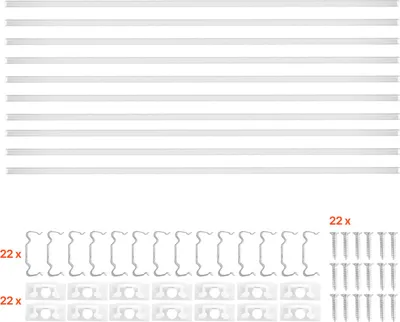 Produktbild von SucceBuy LED Profil 10er-Pack 1 m, Aluminiumprofile mit matter Abdeckung, inklusive Endkappen und Befestigungsclips, Kanäle und Diffusor für LED-Streifen, geeignet für Unterbau-Arbeitsplatten, U-Form