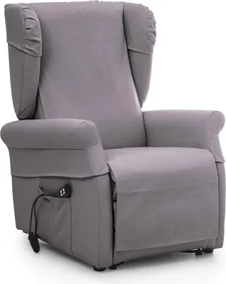 Immagine prodotto di Treia - Poltrona, 75x84x107h cm Grigio Chiaro, Sfoderabile  Italy