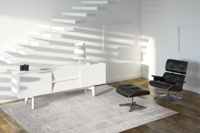 Produktbild von Louis de Poortere Teppich 230 cm x 330 cm 8929 Mad Men Jacob’s Ladder White Plains