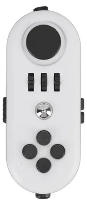 Immagine prodotto di Giocattolo antistress, ridurre lo stress, rilassarsi, umore, portatile, ansia, sensoriale, EDC, controller antistress, Pad 5, bianco e nero