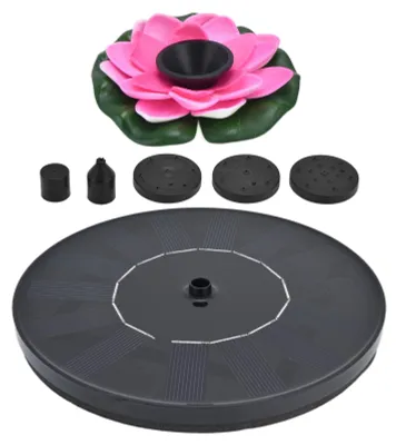 Image de Pompe à eau solaire pour fontaine, flottante, de petite taille, idéale pour les bains d'oiseaux, les étangs de jardin et les piscines extérieures