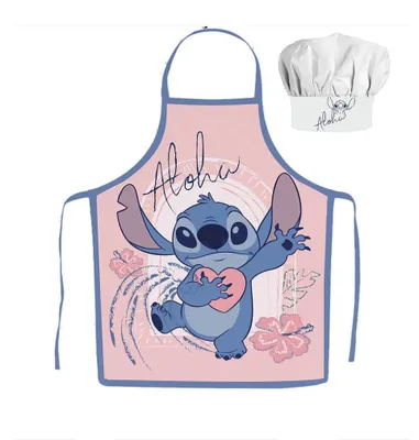 Produktbild von Jerry Fabrics Kinderschürze mit Kochmütze Disney Stitch Aloha