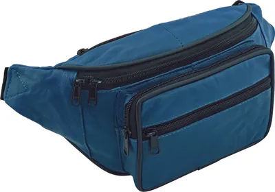 Produktbild von - Leder Bauchtasche Gürteltasche Hüfttasche Tasche Damen Herren Sport Freizeit GT01, blau