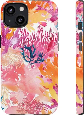 Produktbild von Lebendiges Korallenriff-Aquarell – Hülle Kompatibel mit iPhone 13