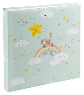 Produktbild von Fotoalbum Baby My Rainbow, 25 × 25 cm, 60 weiße Seiten, Pergamin-Zwischenblätter