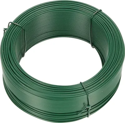 Obrázek produktu pro KOTARBAU® zahradní drát 1,20 x 100 m zelený potažený PVC Zeleninový drát Řemeslnický drát Vázací drát Napínací drát Plotový drát pro podpěry rostlin Pozinkovaný
