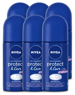 Produktbild von 6 x Nivea Protect & Care Deodorant Roll-On 50 ml - Vorteilspackung - 6 Stücke