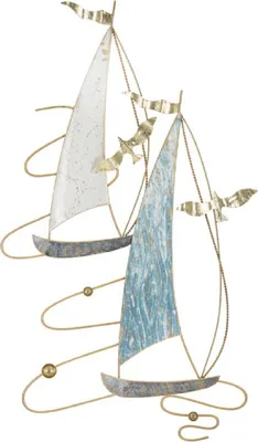 Produktbild von Mauro Ferretti Wandpaneel Vela Color 51,4x4x87 cm blau weiß