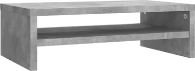 Obrázek produktu pro vidaXL Stojan na monitor Concrete Grey 42x24x13 cm Dřevěný materiál