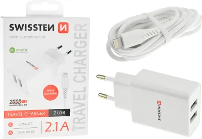 Obrázok produktu pre Síťový adaptér Smart IC 2x USB 2,1 A power lightning - 8595217464445