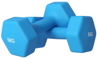 Immagine prodotto di Set 2 Manubri Palestra 6 kg Pesi esagonali per Allenamento Azzurro