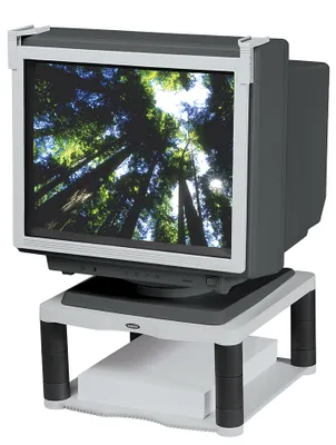 Produktbild von Fellowes 91717, 36 kg, 53,3 cm (21"), Höhenverstellung, Graphit, Platin