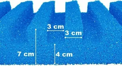 Produktbild von T-Profil Filterschaum 100 x 100 x 7 cm mittel PPI20