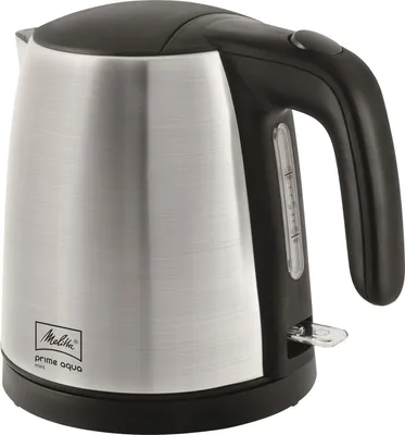 Obrázek produktu pro Melitta Prime Aqua mini, 1 l, 2200 W, Stříbrná, Nerezová ocel, Indikátor úrovně vody, Bezkabelový