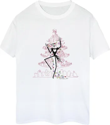 Produktbild von Disney - "The Nightmare Before Christmas" T-Shirt für Damen BI41731 (S) (Weiß)