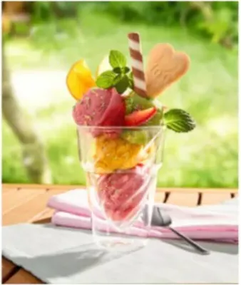 Image de Genialo Coupe à glace en verre à double paroi 250 ml isolante thermiquement