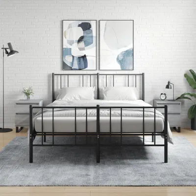 Produktbild von vidaXL Nachttische 2 Stk. Grau Sonoma 40x35x50 cm Holzwerkstoff