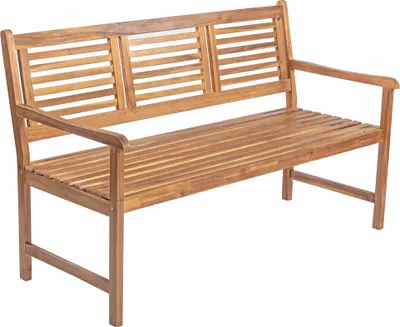 Produktbild von Gartenbank Cordoba, 150 cm, 3-Sitzer Bank, Sitzbank aus geöltem Akazienholz, pflegeleichtes Massivholz, Holzbank geeignet für Garten, Balkon, Terrasse oder Wintergarten