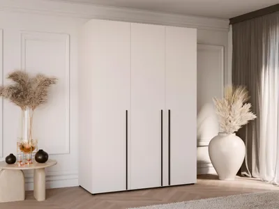 Zdjęcie produktu dla Szafa trzydrzwiowa DOMINO 150 cm 3 drzwi sypialnia salon cashmere kaszmir