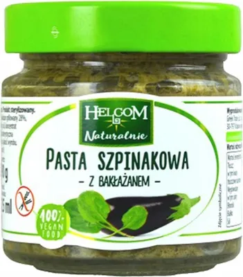 Produktbild von Spinat-Auberginen-Paste 190 g - Helcom