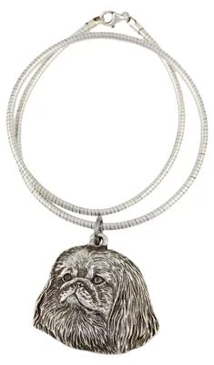 Obrázek produktu pro Pekinézský psík - Psí náhrdelník, jedinečný šperk pro psí fanoušky, unikátní přívěsek zmije od značky Art-Dog