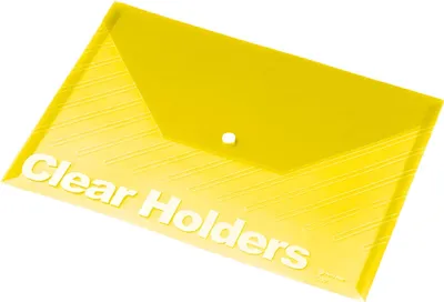 Produktbild von Dokumentenhülle A4 mit Druckknopf max. 120 Blatt gelb