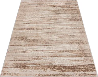 Image de Mazovia Tapis Beige Moderne Abstrait - Salon, Chambre à coucher, Salle à manger, Bureau - Non tissé - Rectangle - Élégant - 160x230 cm