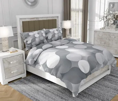 Produktbild von Bettwäsche 200x220 cm + 2x70x80 cm, 3-teilig, 100% Baumwolle, Satin, Reißverschluss, Bunt - SOVIO | So.0244