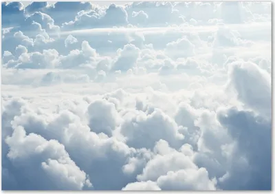 Produktbild von Tulup® Glas-Bild - 100 x 70 - Wandbild aus Glas - Wandkunst - Wandbild hinter gehärtetem Sicherheitsglas - Landschaften - Wolken - Weiß