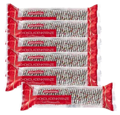 Produktbild von Schluckwerder Schokoladenkränze mit Nonpareille 200g (6er Pack)