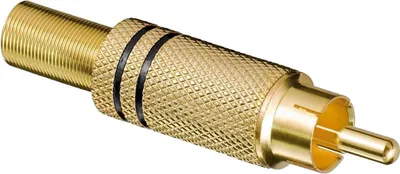 Image de Allteq ALTQ-AVS-110, RCA, mâle, 0,048 m, or, noir