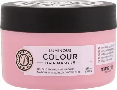 Produktbild von Maria Nila Luminous Colour, 250 ml, Frauen, Feuchtigkeitsspendend, Nährend, Schutz, Glättend, Apfel, Brombeeren, Pfirsich, Topf, Aqua/Water/Eau, Cetearyl Alcohol, Polyglyceryl-3 Polyricinoleate, Stearamidopropyl Dimethylamine,...
