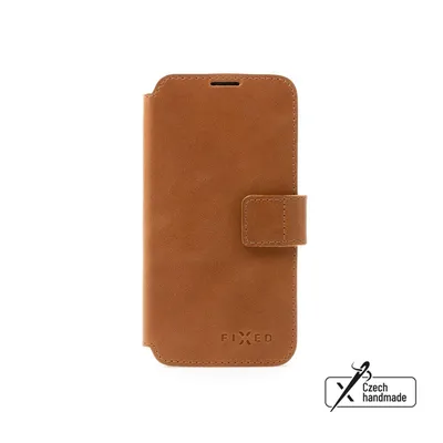 Obrázek produktu pro Kožené pouzdro typu kniha FIXED ProFit pro Samsung Galaxy M53 5G, hnědé