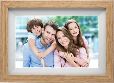 Obrázek produktu pro 10,1" vysoký, přehledný, chytrý digitální fotorámeček Wi-Fi s APP, 32 GB, dotykový displej IPS, fotorámeček pro sdílení momentek, nabíjení fotorámečku z telefonu