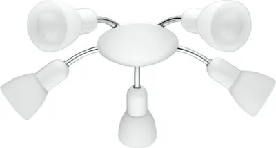 Produktbild von LED Spot Lampe Leuchte Deckenleuchte weiß Glas 5 Flammig Eglo 75305