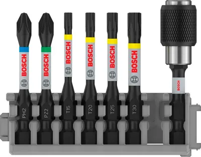 Produktbild von PRO Impact Set mit Quick Change-Bithalter und Pick and Click-Einsätzen, 8-tlg.