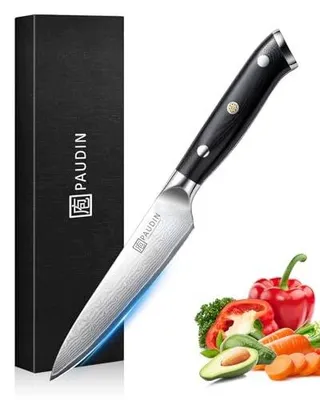 Zdjęcie produktu dla Nóż uniwersalny damasceński 13 cm szefa kuchni stal VG10 profesjonalny