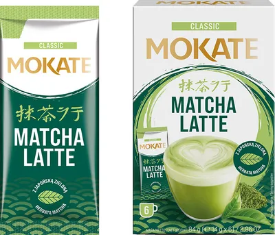 Produktbild von Mokate Tee Sticks Matcha Latte Grüner Tee (6 x 14g)