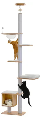 Produktbild von Katzenbaum, verstellbare Höhe, mehrstufiges Design, WEISS, L