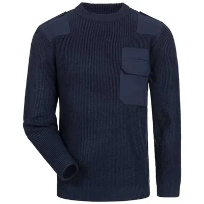 Produktbild von Strickpullover aus Merino Wolle für Herren, Hochwertiger Strick und Arbeitspullover