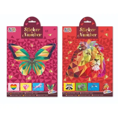 Obrázok produktu pre Základné remeselné nálepky Op Number Assorti