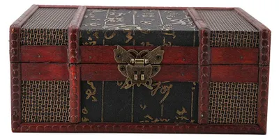 Produktbild von Retro Vintage Holz Aufbewahrungsbox - Elegantes chinesisches Design - Diocheg8kasu35w6926-01
