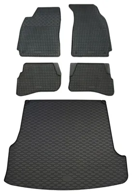 Rigum Gummi Fußmatten + Kofferraumwanne im Set für VW Passat 3B / 3BG Variant