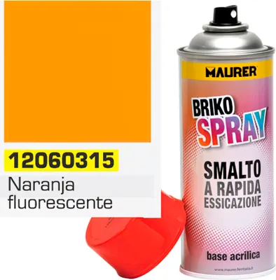 Image de Spray de peinture orange fluorescent, 400 ml.