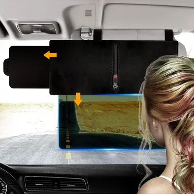 Produktbild von Famanu Sonnenblendenverlängerung für Auto - Anti-Blendung und UV-Schutz