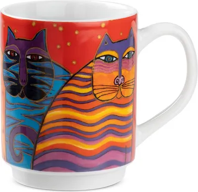 Zdjęcie produktu dla Filiżanka "Fantastyczne Koty" marki Gilde, Laurel Burch, model 81385
