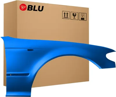 Image de BLU Aile Compatible avec BMW 3 E46 Lift 364 Droite Blau TopazBlau TopazBlau Metallisch Blau | 2001-2005 | Avant | Peint| Prêt à Monter | Galvanisé